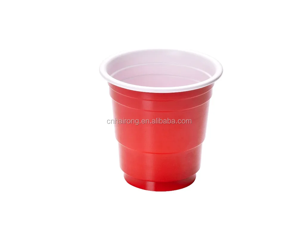 
2 унции, одноразовая пластиковая мини-чашка красного цвета с высококачественной чашкой для питья 