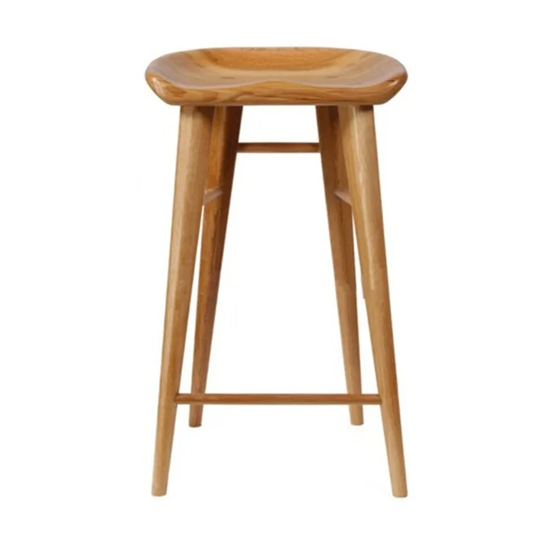 Unique oak wooden high bar stools furniture for sale