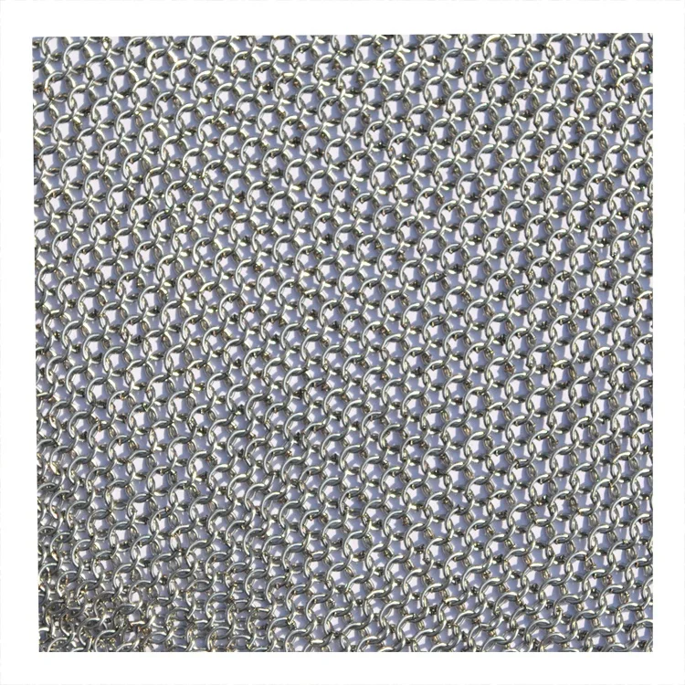 Stainless Steel Decorative Welded Chain Mail Mesh Curtains