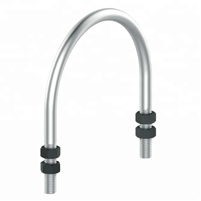U galvanized pipe clamps For large diameter Pipe/ hydraulic pipe clamp