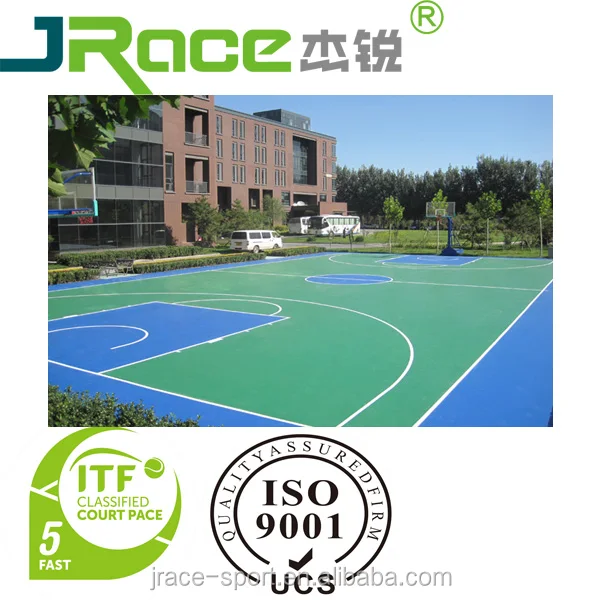 guangzhou elastic rubber handball court flooring paint