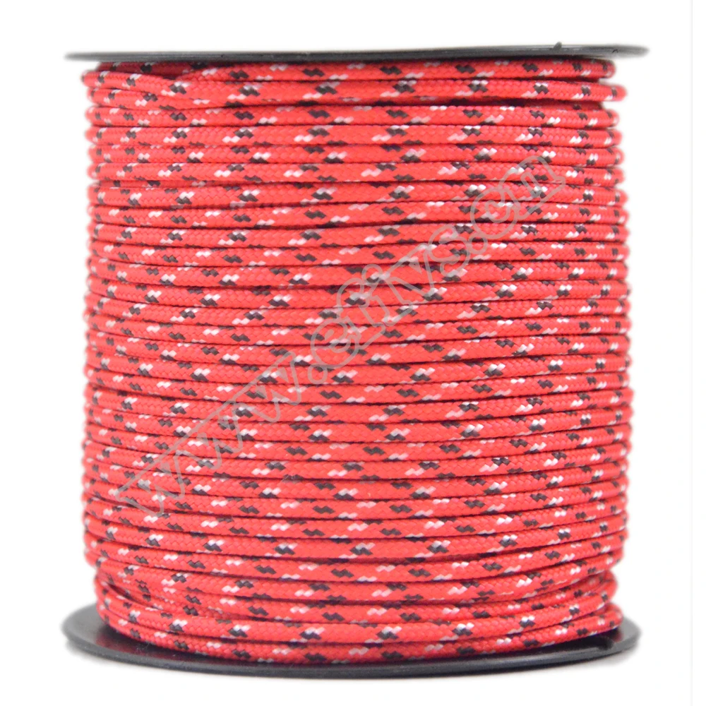 2017 hot new product manufacture wholesale tactical micro type 3 275lbs 3 strands 2mm paracord