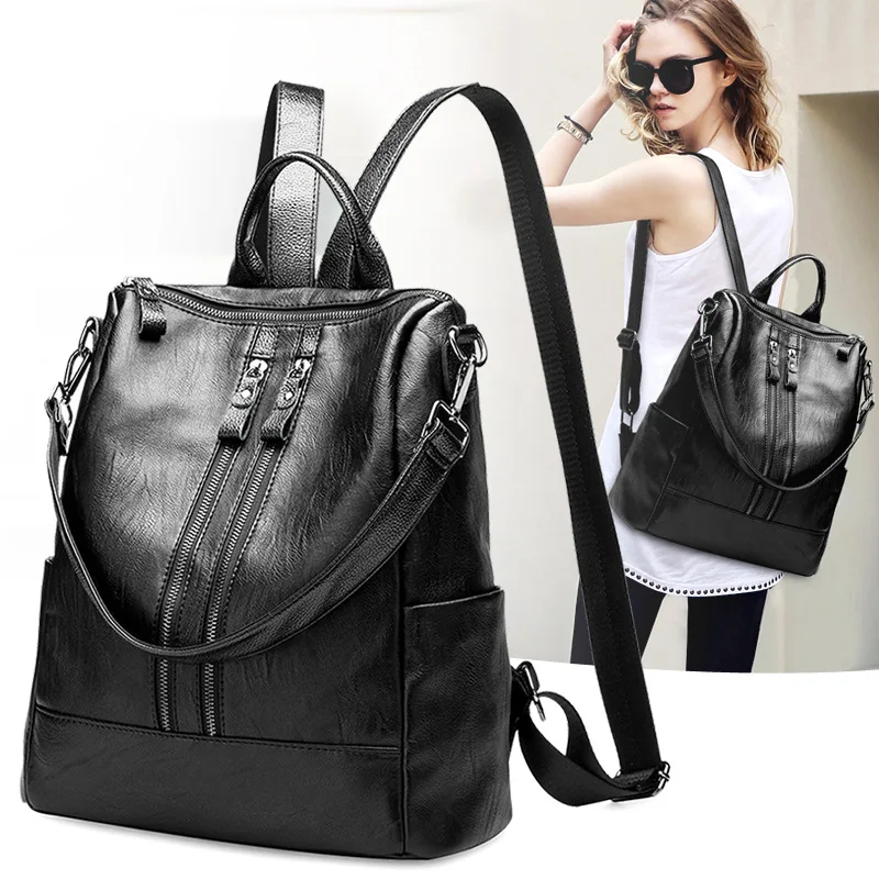 Wholesale Fashion backpack girls leather backpack women backpack
