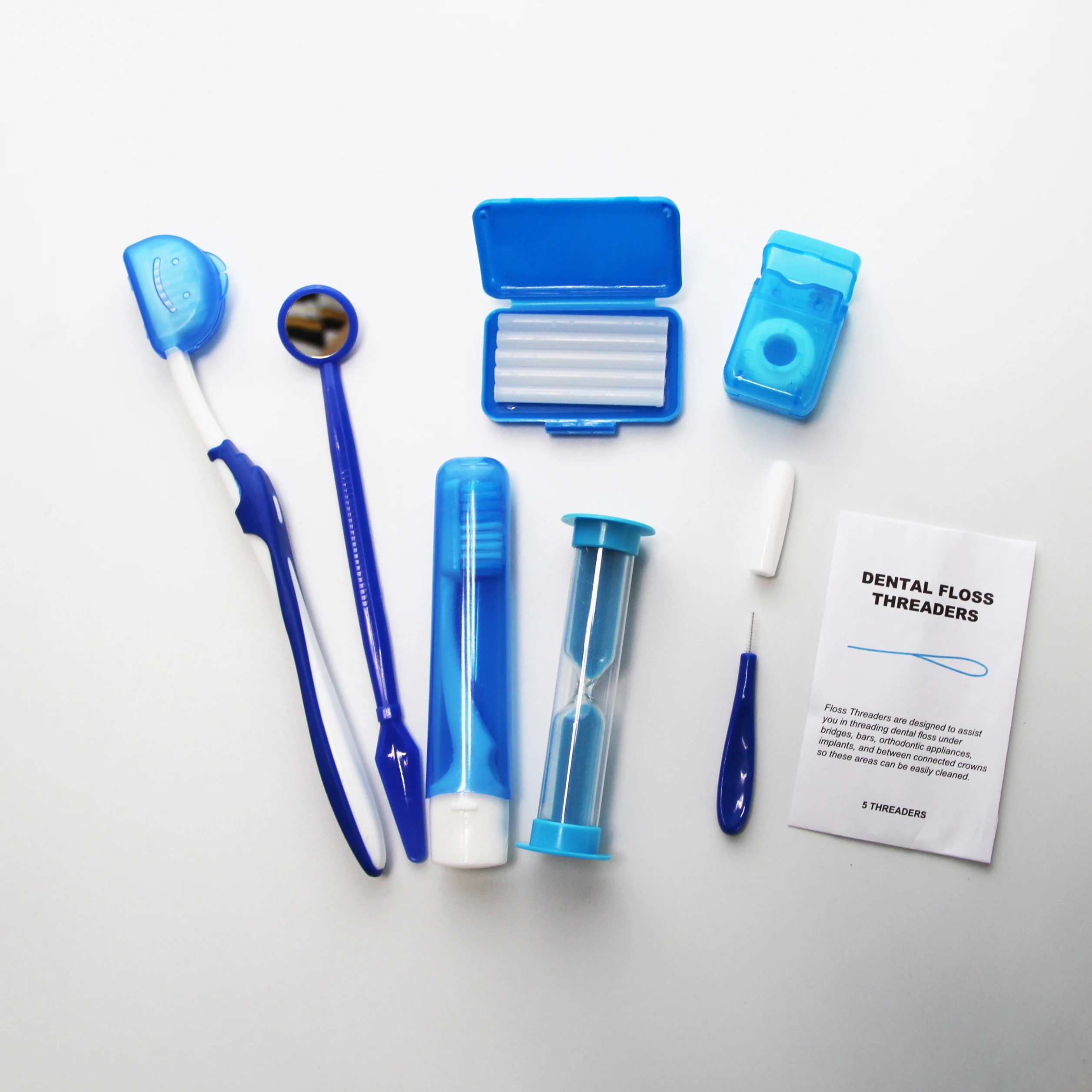 Best-selling colorized 8item pvc bag dental orthodontic kit