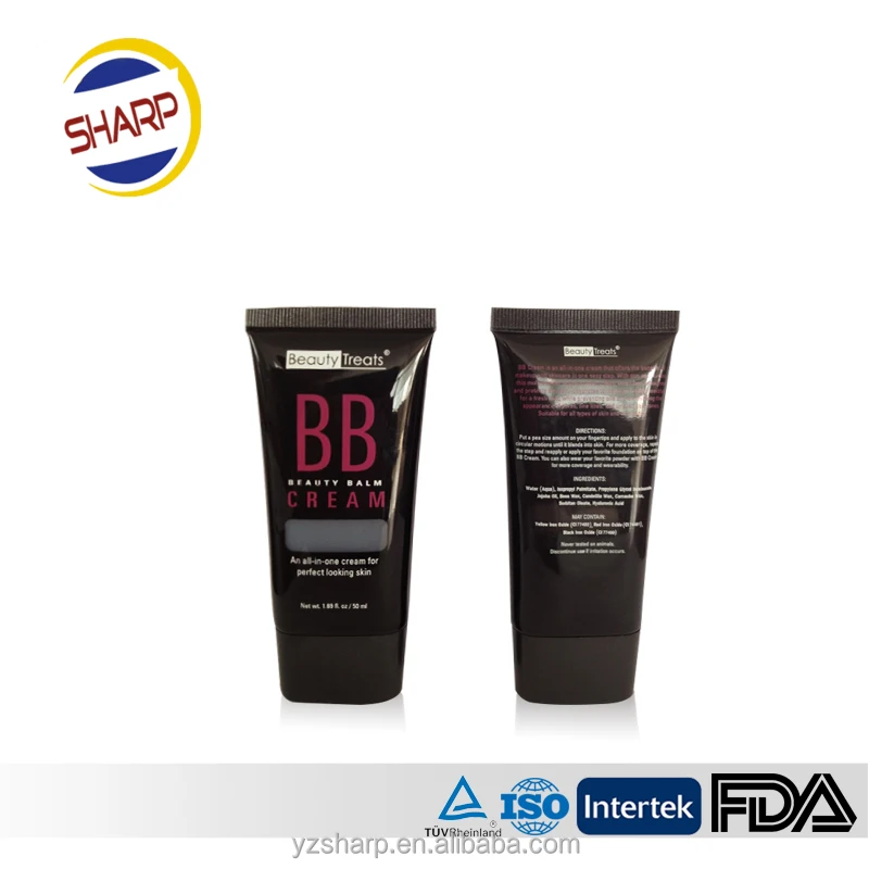 100ml oval soft PE cosmetic tube flat tube for hand cream or BB cream/cosmetic tube packaging