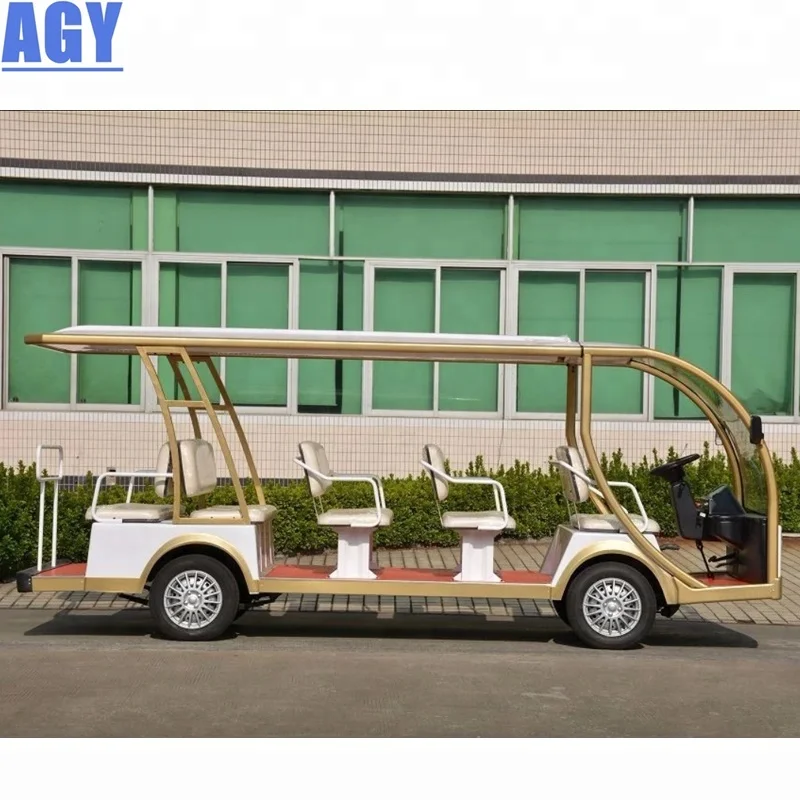 
AGY хорошая цена 14 мест электрический автобус Экскурсионный туристический автомобиль для парка развлечений 
