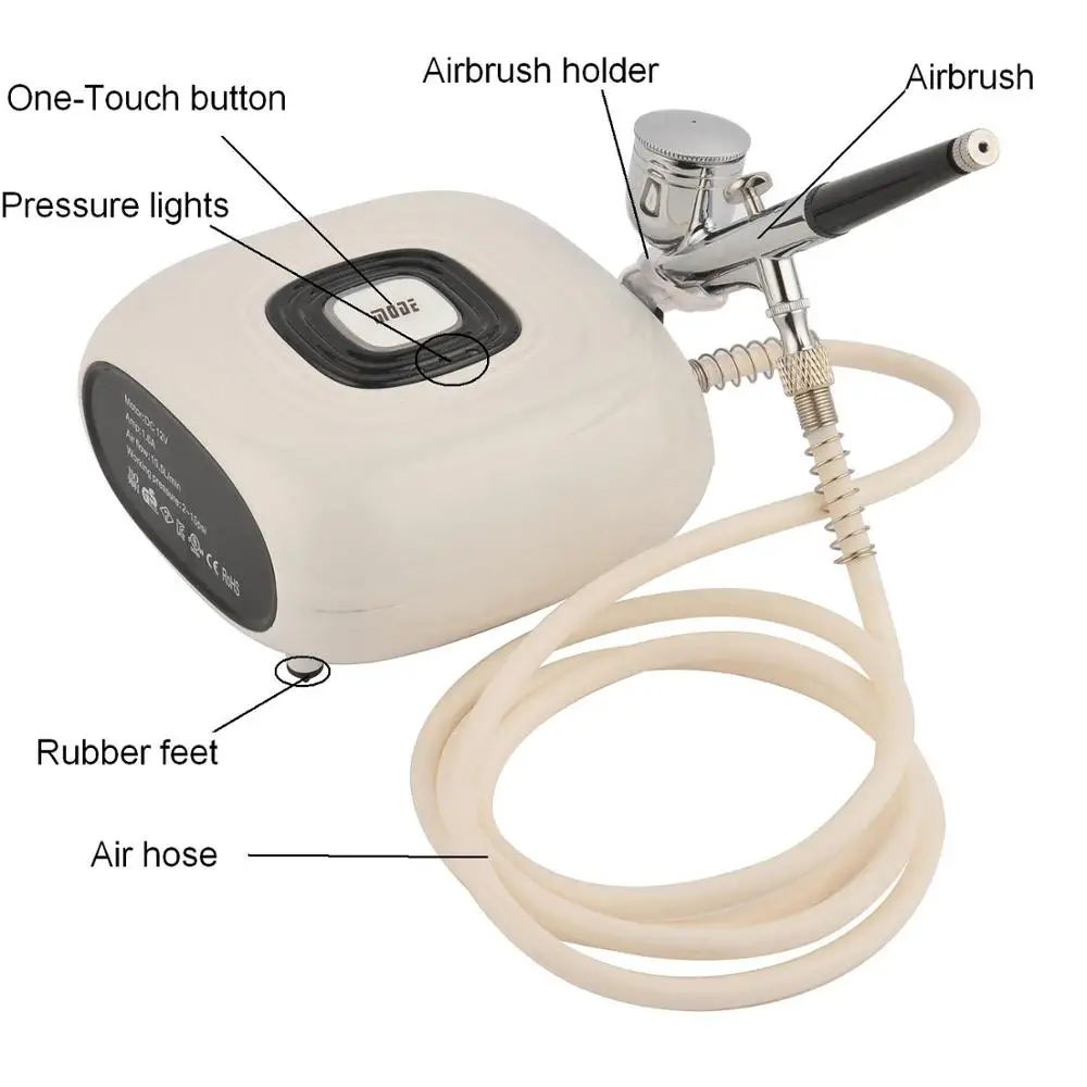 Cake Decorating Tattoo Nail Care Beauty Skin Care Makeup Mini Airbrush Compressor
