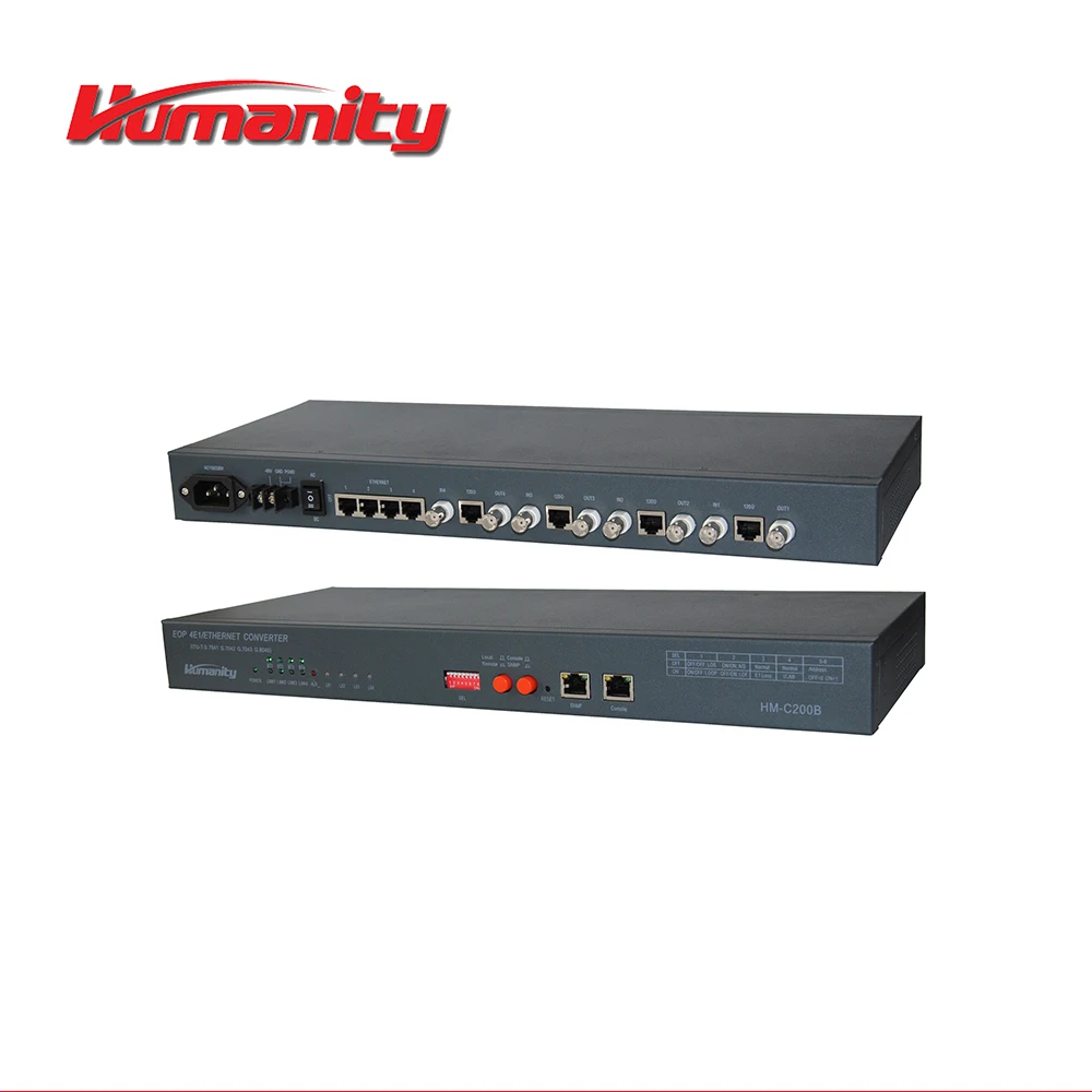 
HM-C200B Humanity 4E1 to Ethernet Converter Ip Over E1 