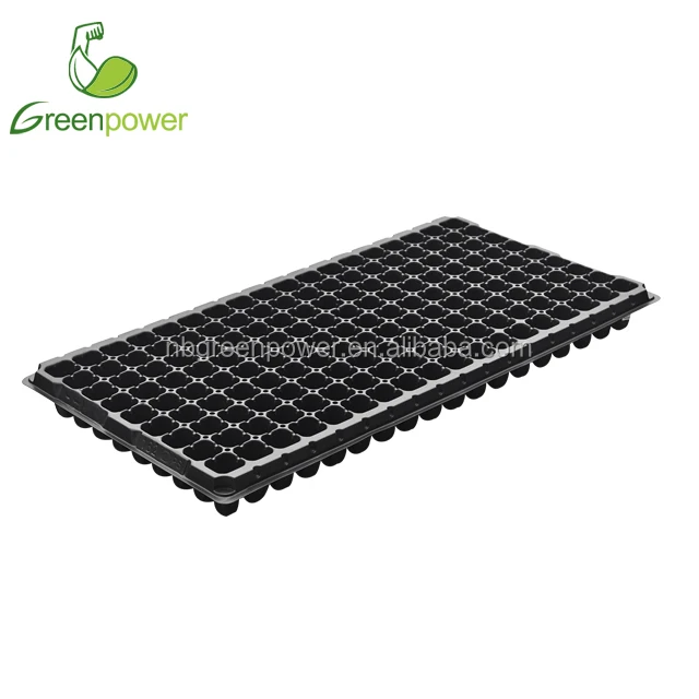 162 cells polyethylene plastic seeding trays plant growing tray