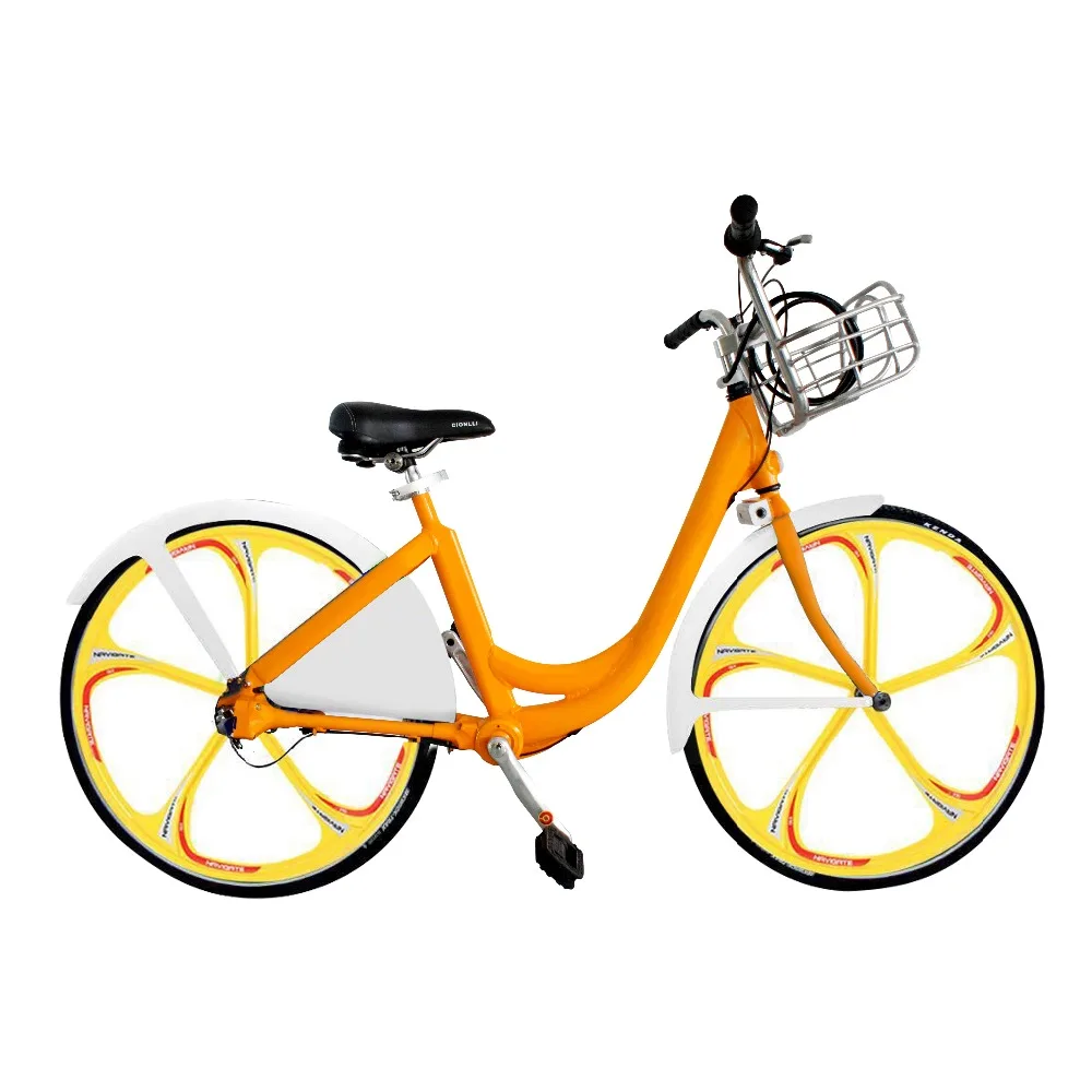 Low cost lower maintenance smart bike sharing system without docking station with shaft drive chainless bicycle