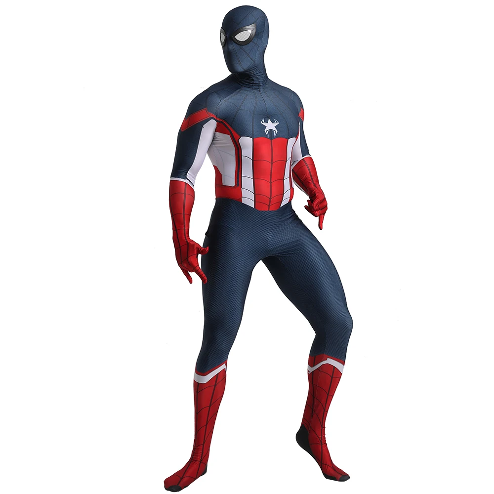 Супер паук Герой зентай для взрослых смешной Косплей Костюм зентай дешевый зентай для взрослых