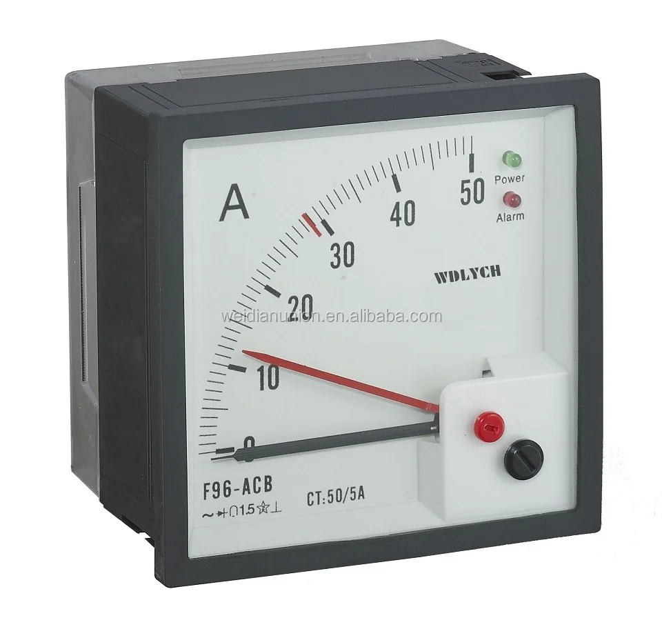 
90 Degree Pointer Ampere Meter With Alarm 