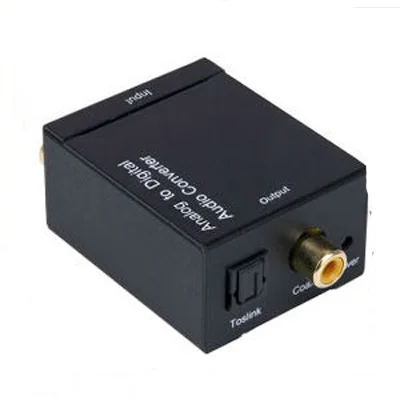 Analog to Digital Optical Coaxial Audio Converter Adapter with USB cable