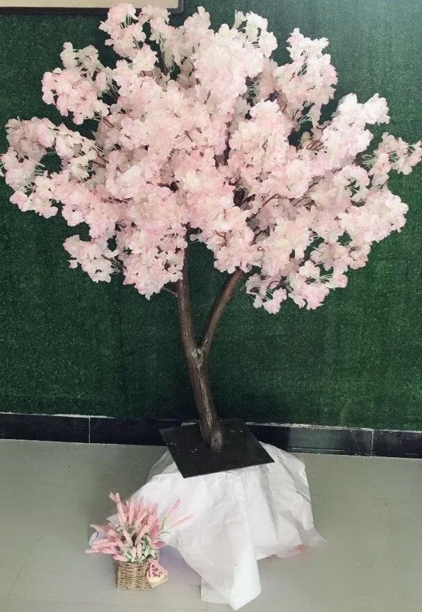 Artificial silk cherry blossom table tree flowers wedding centerpiece trees for sell decoration wholesale