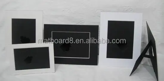 Factory wholesales acid free cheap wedding anniversary picture frames OEM customized matboard  photo frame with stand