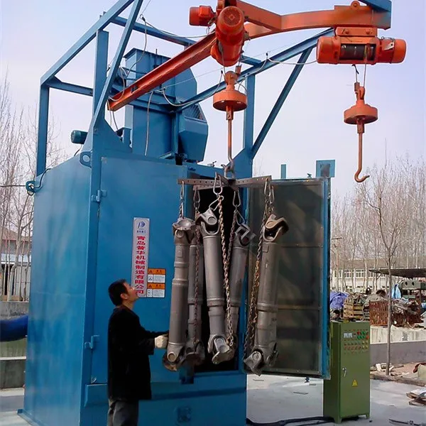 Крючок Вешалка Дробеструйная Очистительная Машина гусеничного типа