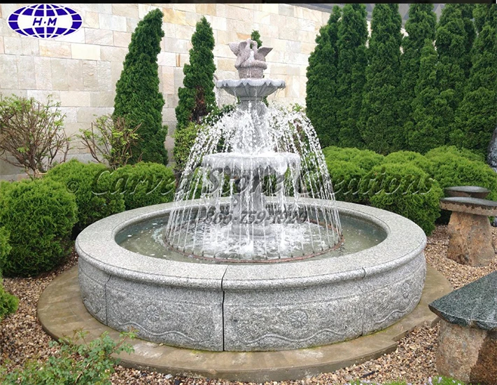 
 Гранитный камень, водный садовый фонтан   (1543836882)