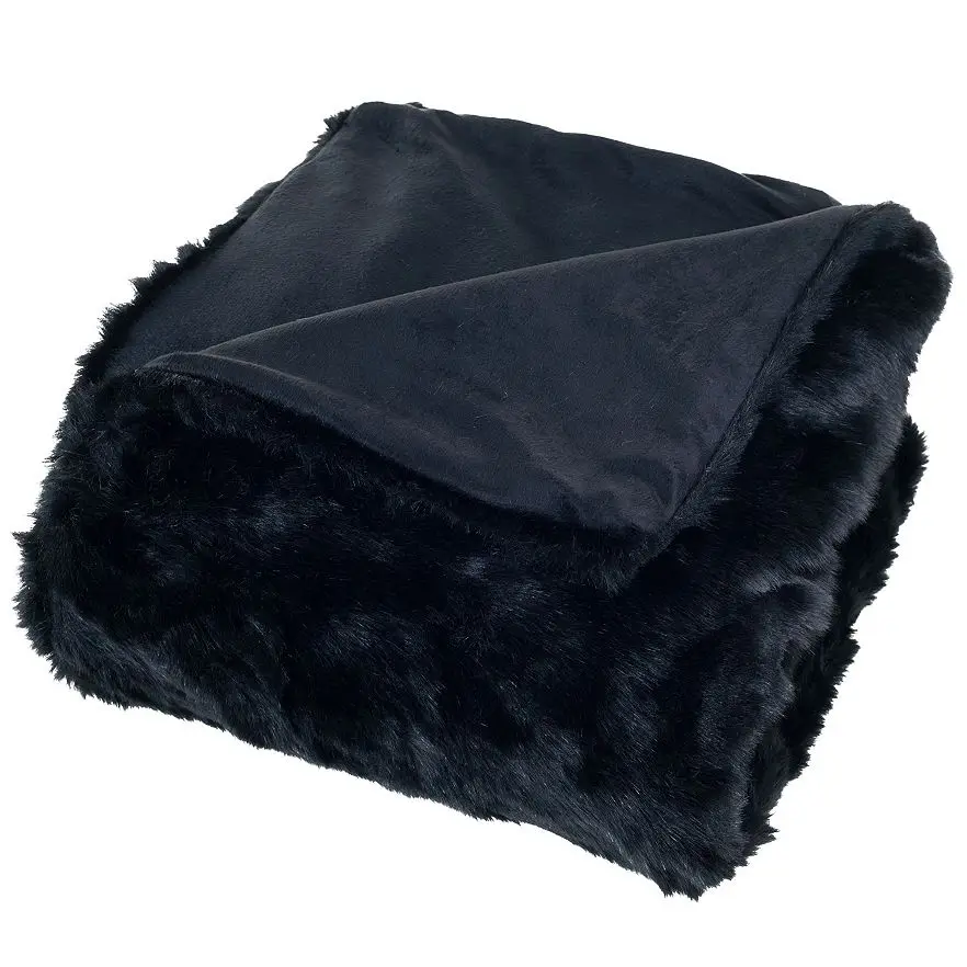 Thick and warm 100% polyester Long Plush Double Fleece winter Blanket