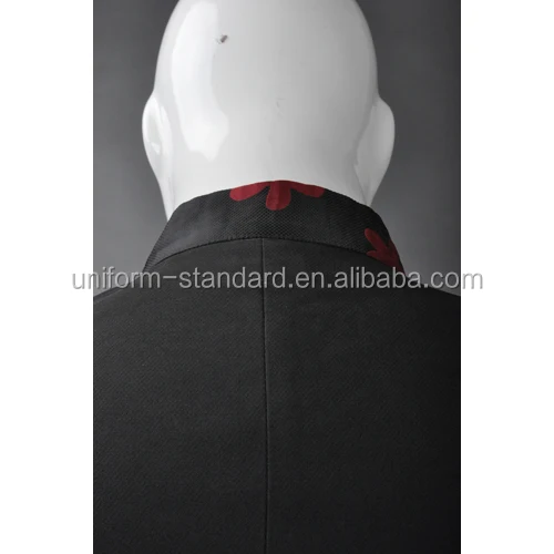 Customized logo long sleeve design hotel receptionist uniform hotel staff uniform