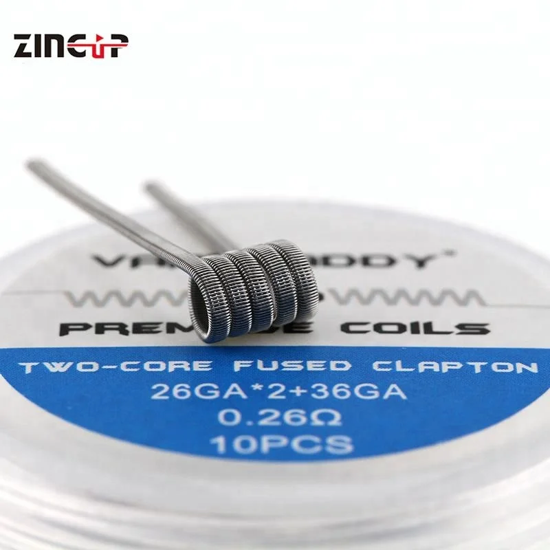 
High Quality Nichrome Heating Wire Four Core Fused Clapton Premade Coils 