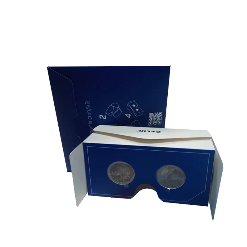 Flatly Folded into Equipped Envelope 3D VR Cardboard 42MM PMMA Lenses Google Cardboard Glasses