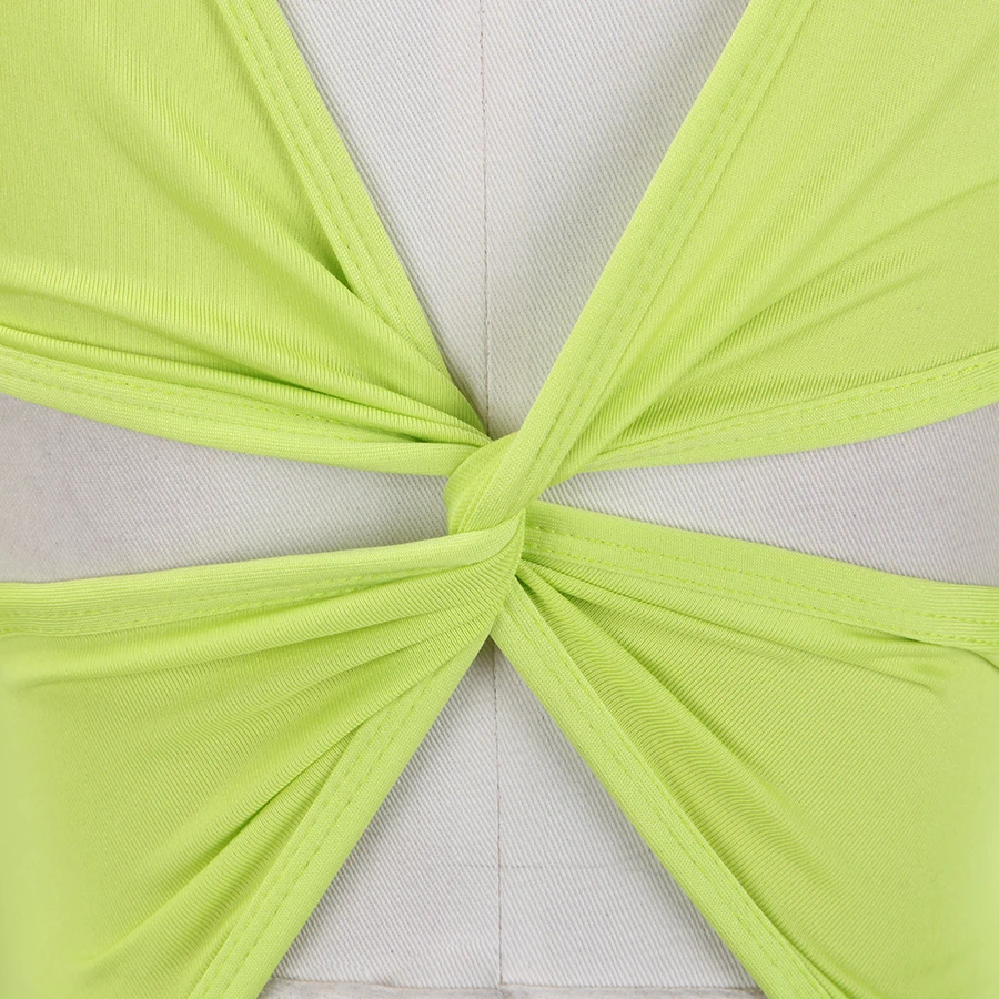 Kids Girls Twist Back Latin Dance Dress Costumes