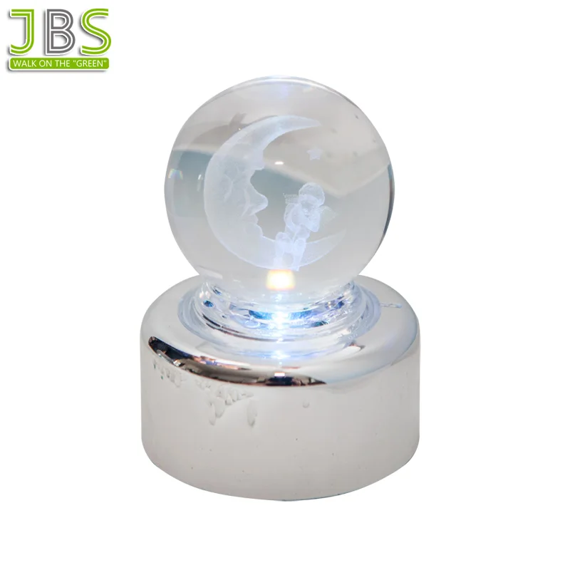 Luminous Wind Up Crystal Ball Music Box