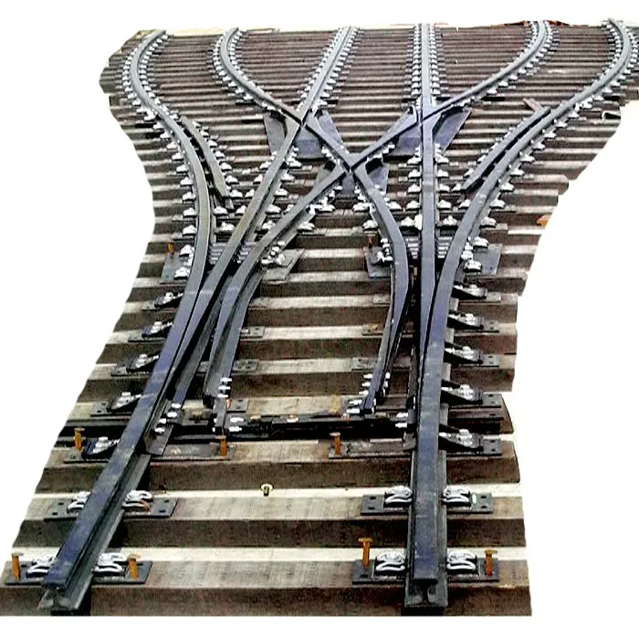 Railroad rail Symmetric switch for subway line