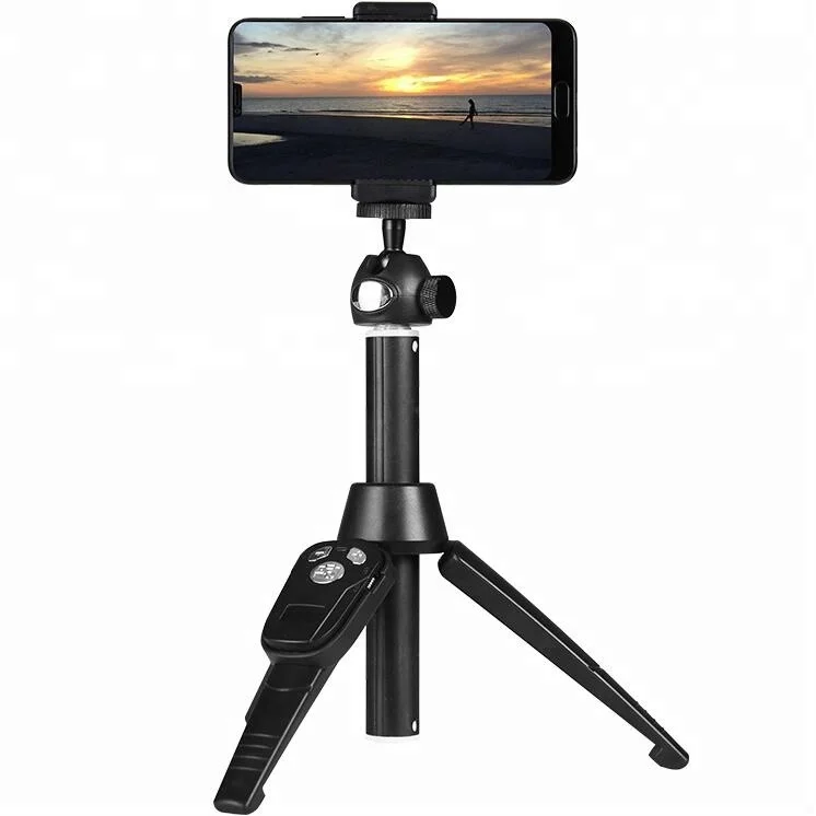 Portable 100cm Universal Selfie Stick Tripod with Wireless Remote, Extendable Mini   Handheld Monopod 360 degree Live