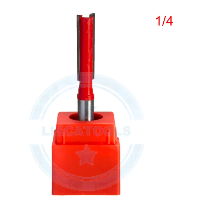 L-N033 1PC 1/4 inch Shank high quality Bottom Cleaning Dado Router Bit double flutes straight router bit
