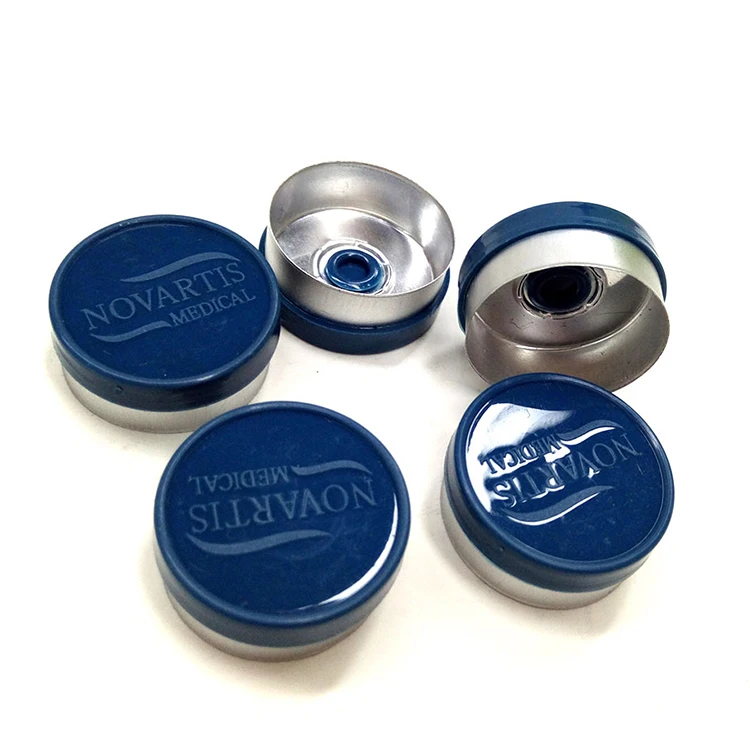 
transparent vial aluminum steroids flip cover plastic flip top cover 