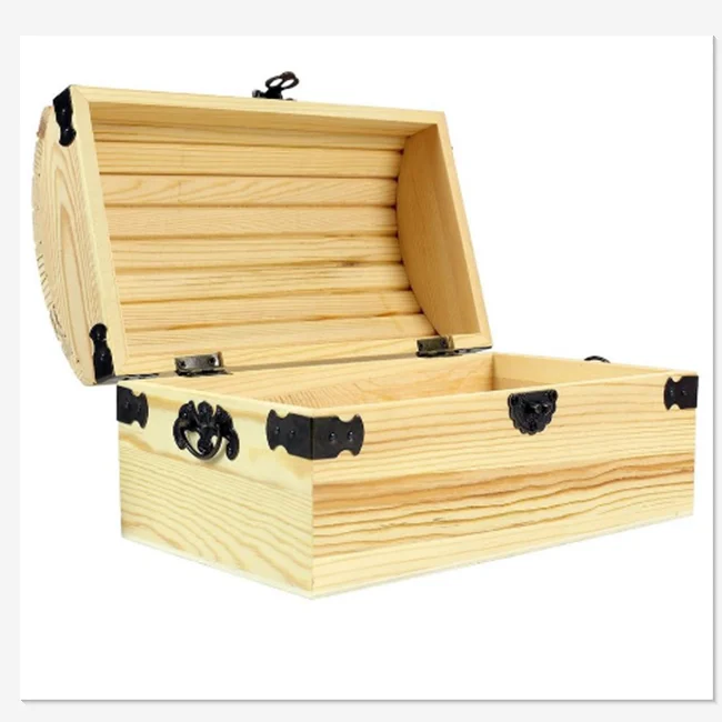 
Antique custom Wood Treasure Chest Boxes for Weddings 