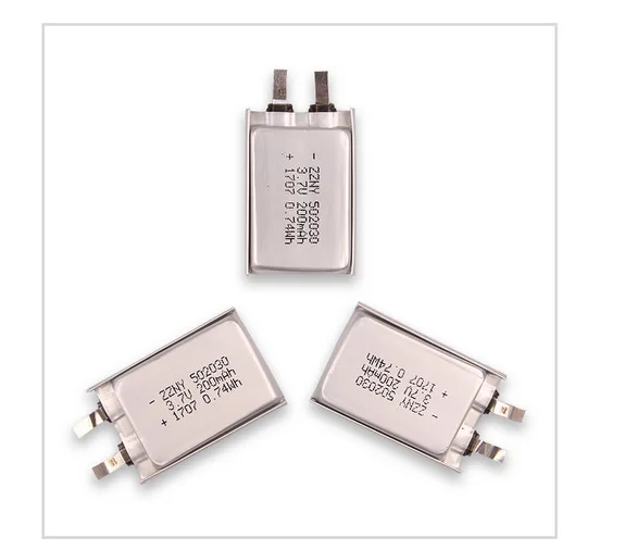 
502030 200mAh 3.7v ultra thin lipo battery 