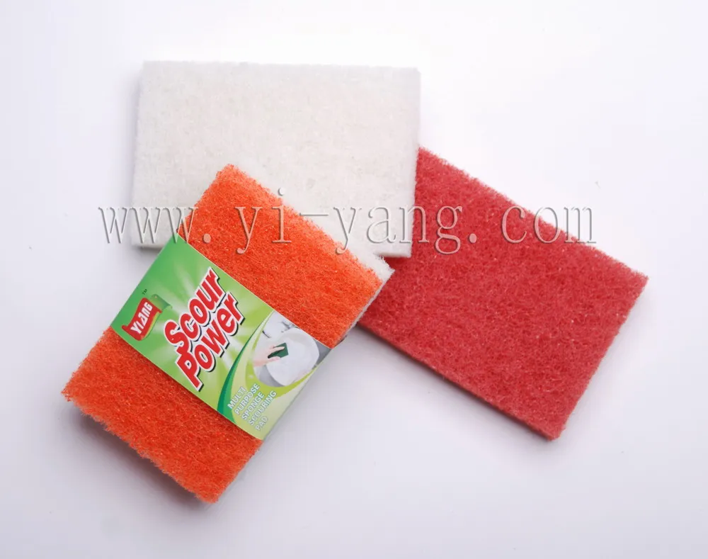 Customized Wholesale Eco Friendly Sponges Kitchen Nylon Scrubber Sponges Scouring Pads