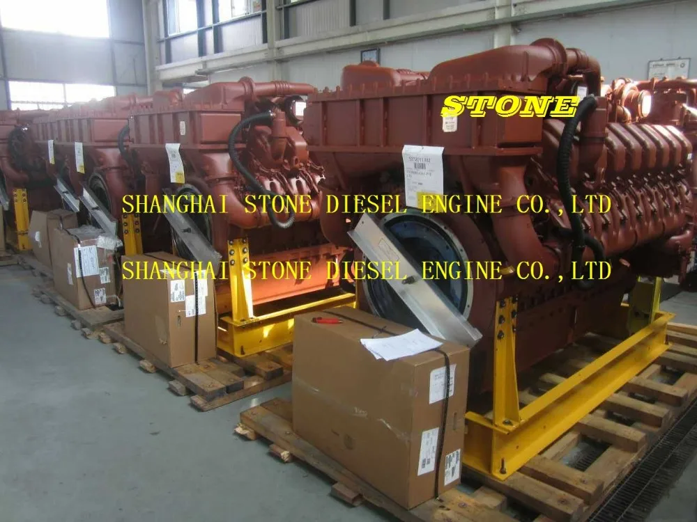 MTU 16V4000 engine assembly for contruction machine