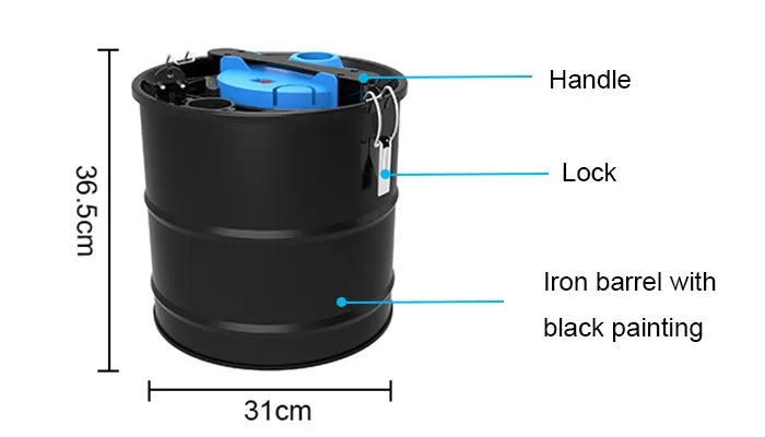 
Heavy duty vacuum cleaner with large capacity 60L with dust collector 