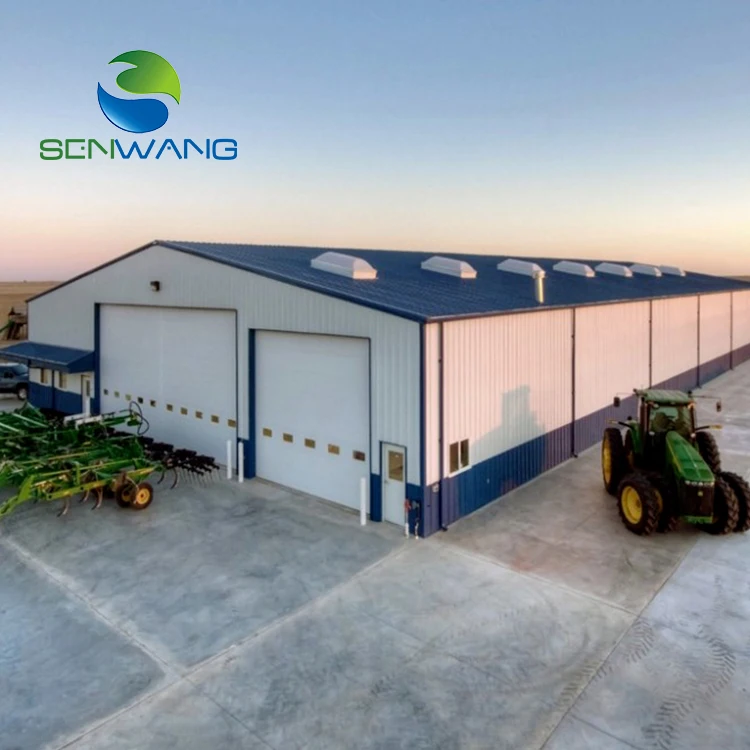 Prefab Steel Farm Warehouse Prefabricated Cement Warehouse Design