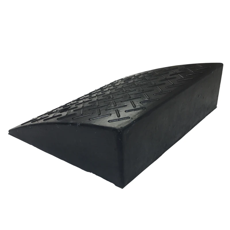 14cm Traffic Speed Driveway Curb Ramp Portable Black Garage Threshold Rubber Kerb Ramp For Car