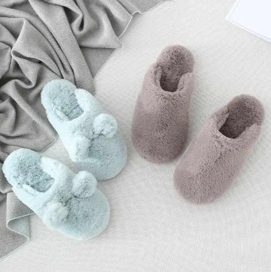 Slippers for Women Fluffy Slip On House Memory Foam Plush Cute Animal Slippers  Indoor Home Slippers