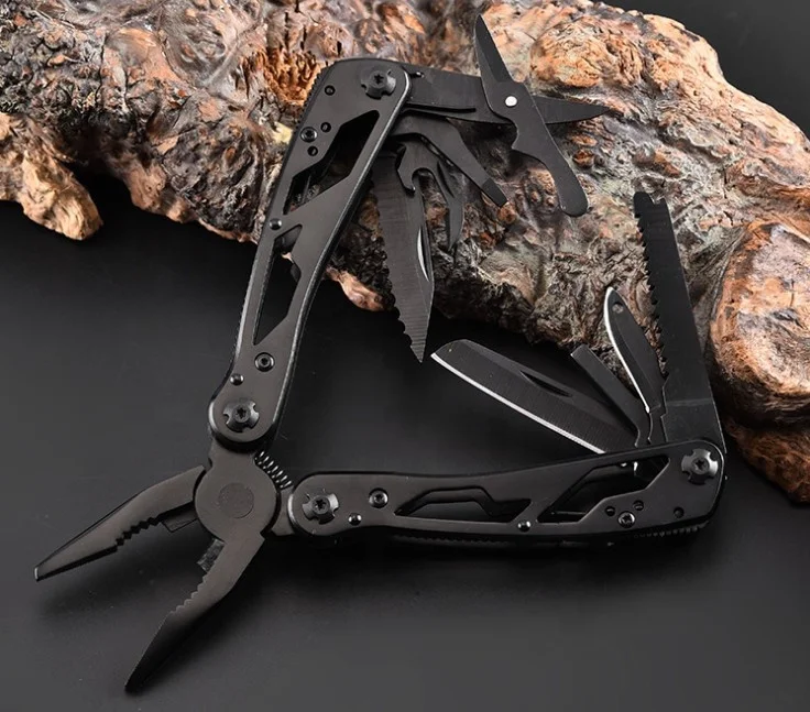 Outdoor camping gear multipurpose tool combat folding knife