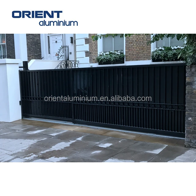 Hot price latest house main gate designs/iron fancy gate boundary wall gate design