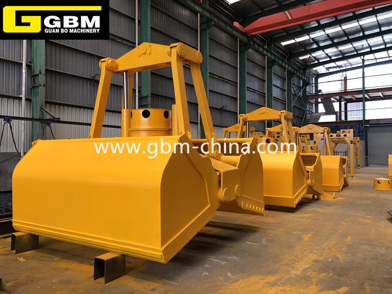 Electric hydraulic clamshell crane grab for ship crane