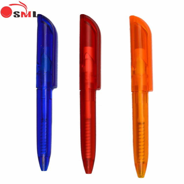 Mini small short ballpen printing promo plastic Barrel gift pen for kids cheap small pen for notebook pen
