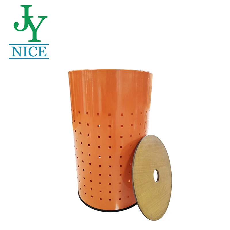 Industrial Stainless Steel Laundry Hamper Laundry Bin Laundry Basket Lid Washroom Bathroom Storage Dirty Clothes Bin