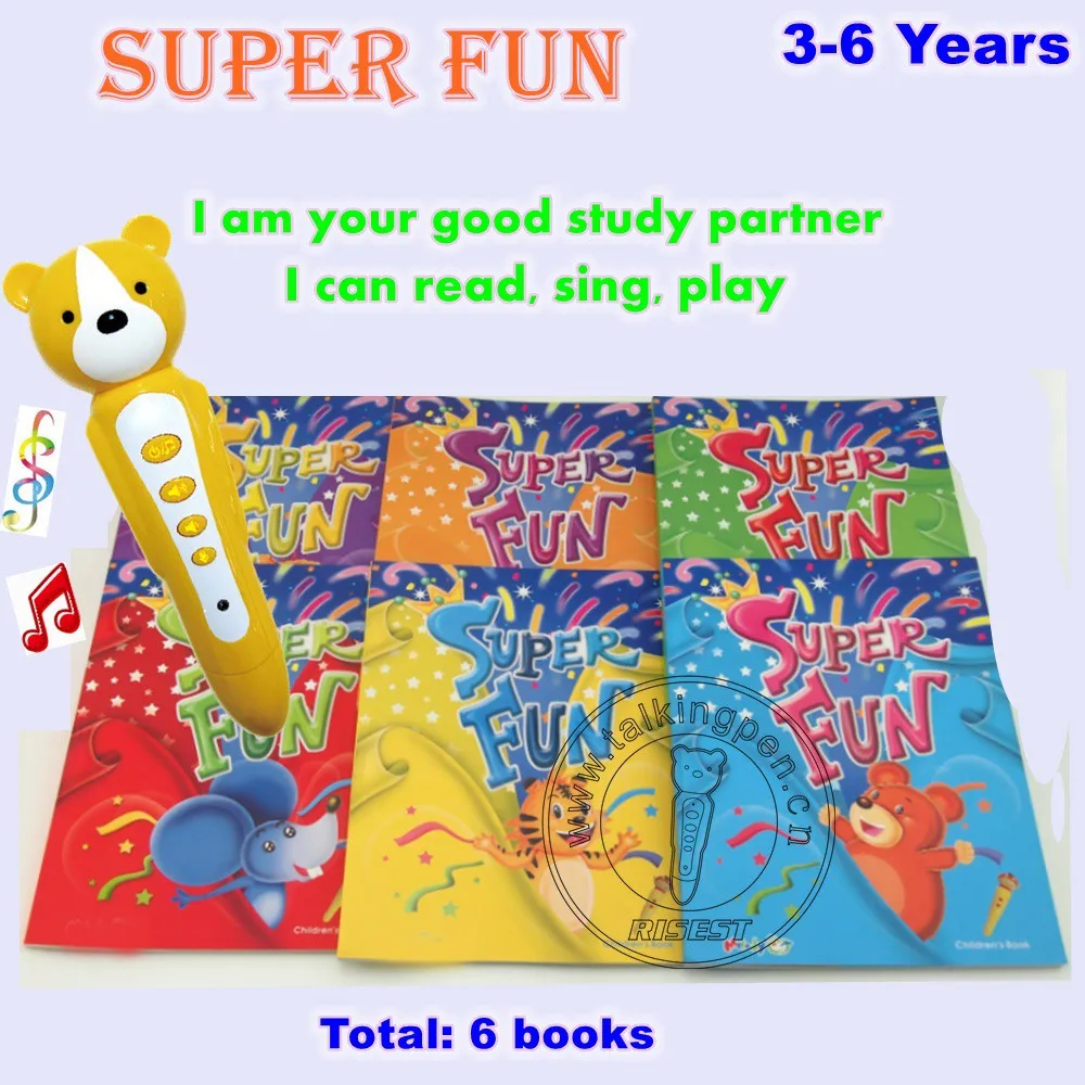Super Fun Children English Books Smart Reading Pen Talking Pen Books