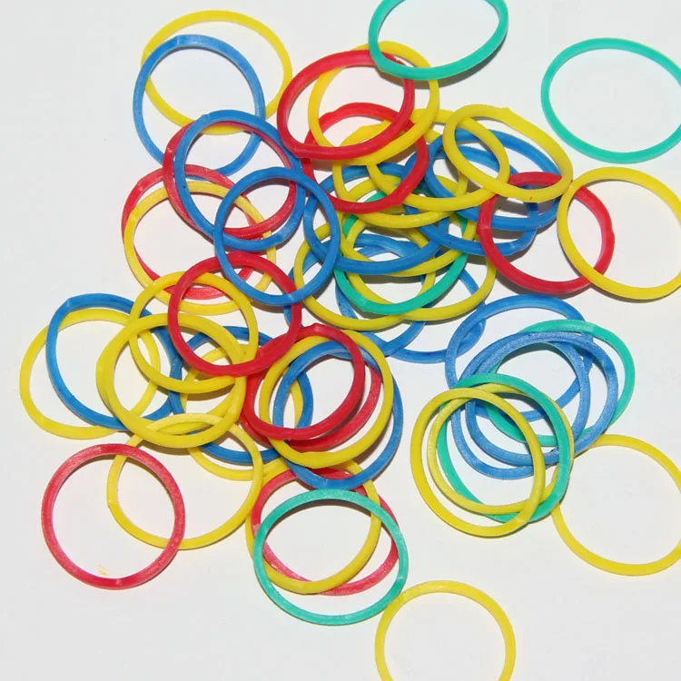 Assorted colors Hair rubber bands for children school home office stationary organizing money supplies