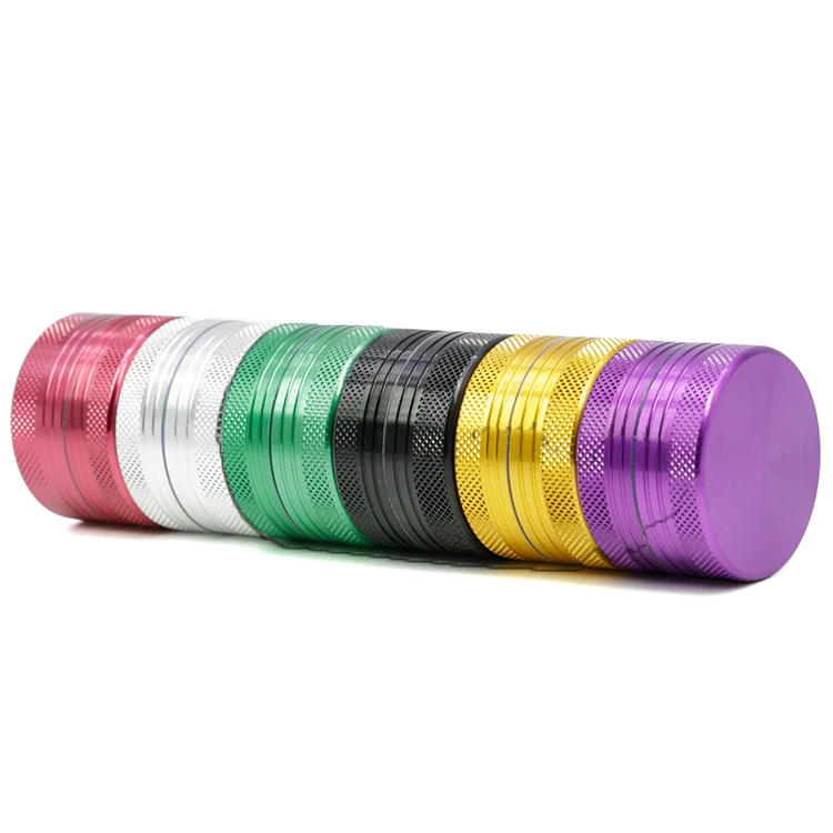 Customized 2 Layer 40mm CNC Aluminium Teeth Tobacco Herb Grinder