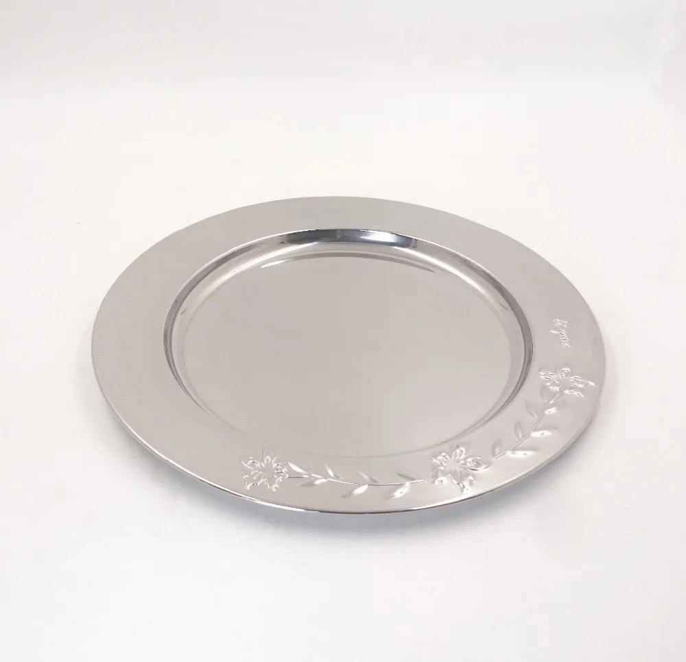Stainless Steel silver dinner plates