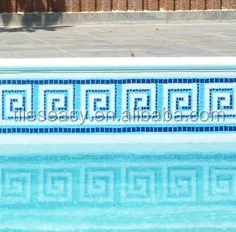 mosaic border pattern for swimming pool wall