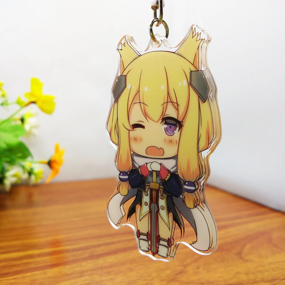 Free Sample Double Side CMYK Offset Print Laser CNC Cut Custom Anime Acrylic Keychain Character Stand
